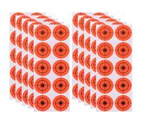 LALADEFIEE Shooting Targets 250Pcs Fluorescent Orange 4Cm Center Circle Self-Adhesive Paper Stickers for Portable Training and Range Use