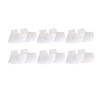 LALADEFIEE Silicone Heel Protective Sleeves Breathable Anti-Dry Gel Socks 6 Pairs Nursing Ankle Design Moisturizing White Heel Covers for Men and Women