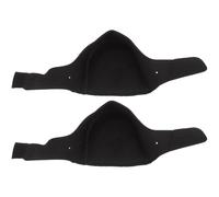 LALADEFIEE Silicone Heel Protectors Shock-Absorbing Heel Pads for Relief Comfortable Soft Covers for Women Men Black S