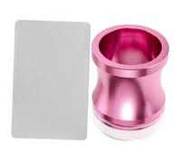 LALADEFIEE Silicone Nail Stamper Kit with Large Transparent Head Nail Art Tool for French Manicure for Creative Designs Lightweight and Portable Random Color