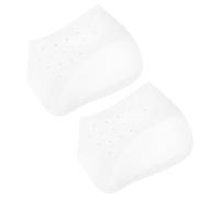 LALADEFIEE Silicone Shoe Pads Invisible Half Heel Insoles Lightweight Height Increasing Heel Lift Inserts Practical Insoles White for Boots Fit Most Style of Shoes
