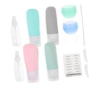 LALADEFIEE Silicone Travel Bottles Portable Refillable Lotion Dispenser Containers Compact Lightweight for Cosmetics Skincare Toiletries