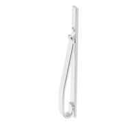 LALADEFIEE Silver Copper Secure Hold for Men Cross Tie Clip with Hollow out Design and Versatile Fit, Minimalist Religious Tie Accessory for Church, Wedding, Confirmation and Baptism