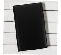 LALADEFIEE Small Black Magnetic Cash Register Clip with Clipboard Business Check Book and Menu Cover Holder for Restaurant Servers Guest Check Card Holder with Rounded Corners and Invisible