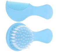 LALADEFIEE Soft Bristle Brush and Comb for Newborns Ergonomic Hair Grooming Kit with Gentle Scalp Care and Detangling Comb Comfortable Grip for Shower