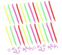 LALADEFIEE Spiral Hair Curlers 26pcs Small Solid Plastic Perm Rods 15cm Hair Rollers for Short and Long Styling Salon Use