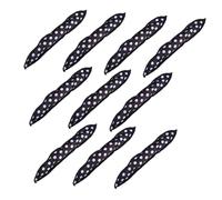 LALADEFIEE Sponge Hair Rollers Curling Rods 10pcs Black Soft Diy Hair Styling Tool for Women for Wave and Volume at Home