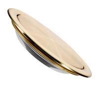 LALADEFIEE Stainless Steel Trash Bin Cover with Recessed Countertop Flap, Designed for Kitchen Waste Bins, Bathroom, and Commercial Settings, and Easy Wipe