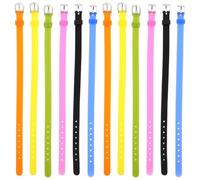 LALADEFIEE Stretch Silicone Bracelets 12Pcs DIY Watch Straps for Wristwatches Skin-Friendly Multi-Use Wristbands Suitable for Autism Awareness and Parties