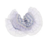 LALADEFIEE Striped Lace Hair Scrunchies Korean Fashion Hair Accessories for Women Versatile Elastic for Ponytails Soft and Charming