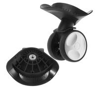 LALADEFIEE Suitcase Wheel Replacement Pair, Small Swivel Luggage Wheels Repair Accessories for Travel Suitcases, Sturdy Black Universal Luggage Case Castor Replacement