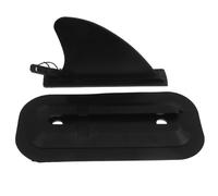 LALADEFIEE surfboard fins paddleboard center fin black PVC detachable fin for paddleboard and kayak water adventures rivers enhanced stability