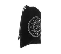 LALADEFIEE Tarot Card Storage Bag Soft Flannelette Drawstring Pouch Protective Portable Pouch for Tarot Cards Decks Divination Supplies Jewelry Coins