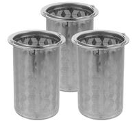 LALADEFIEE Tea Pot Replacement Infuser 3 Piece Metal Mesh Strainer Filters Reusable Stainless Steel Infuser, Metal Teapot Replacement Mesh Strainer Insert, Tea Steeper Basket Filter