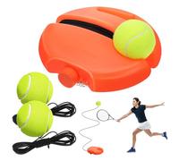 LALADEFIEE Tennis Bounce Back Trainer with Plastic Base Elastic Cord for Solo Training Skills and Build Confidence Suitable for Indoor Practice