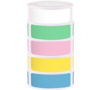 LALADEFIEE Thermal Printer Labels on Thermal Synthetic Paper 5 Rolls Self-Adhesive Colored Stickers for Sorting and Organizing 160 Sheets Per Roll Small Business Size Label