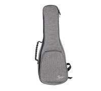 LALADEFIEE Thick Ukulele Backpack Case Grey Bag for Ukulele Fashion Storage Case Music
