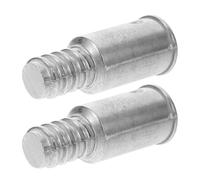 LALADEFIEE Threaded Handle Tips for Mop and Broom Handles 2 Pieces Aluminum Alloy Adapter Secure Connection Compatible with Metal Rods American-Style for Household and Commercial Use
