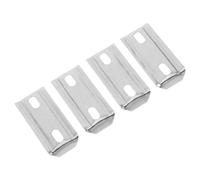 LALADEFIEE Towel Bar Brackets Stable Screw Fixing Design with Stainless Steel 4pcs Thickened Base Plate, Heavy Duty Bathroom Rod Support Brackets Shower Hardware Replacement