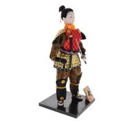 LALADEFIEE Traditional Japanese Samurai Doll Figure Authentic Ninja Ornament for Home Decor Exquisitely Crafted Desktop Decoration Japanese Style Party Supplies Unique Samurai Warrior