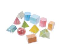 LALADEFIEE Transparent Geometric Solids Model for Educational Manipulatives for Math Learning Visualization and Geometry Exploration in Classroom and Home Use
