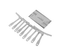 LALADEFIEE Understring Radius Gauge Ruler for Guitar Luthier Smooth Edges Measuring Flatness String Distance and Neck Radius Compact Practical Guitar Tool for Maintenance and Inspection