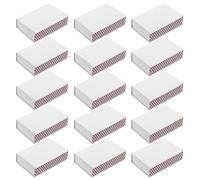 LALADEFIEE Unfinished Match Boxes 50Pcs with Double Sided Striker Blank Paper Match Holder Containers for Creative Personalisation and Party Use