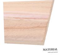 LALADEFIEE Unfinished Solid Wood Plank for DIY Furniture Board Crafting Home Decor Wooden Panel Rectangular Wood Board for Wardrobe Shelves and Artistic Projects