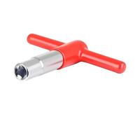 LALADEFIEE Universal Drum Tuning Key with Silicone Grip Zinc Alloy T-shape Drum Wrench Red