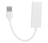 LALADEFIEE USB 2.0 Gigabit Ethernet Adapter Wired Rj45 Network Converter with External Driverless Setup for Laptop White