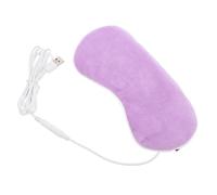 LALADEFIEE USB Heated Eye Mask Blocking Heat for Dry Eyes Crystal Velvet Material 7.66x3.54x0.39in Size Relaxation and Office Use Sleep Mask for Dry Relief