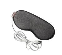 LALADEFIEE USB Steam Eye Mask Grey for Sleep and Dry Eye Relief Electric Heated Compress with Washable Cover USB Powered Blindfold for Relaxation Insomnia and Fatigue