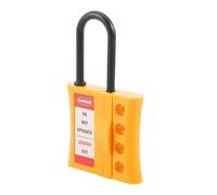 LALADEFIEE Valve Lockout Hasps 4 Hole Management Lock for Electrical Panel and Machine Lockout During Lockout Tagout Processes