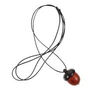 LALADEFIEE Vintage Acorn Necklace Openable Blackwood Pendant and Decorative Neck Rope for Men and Women, Bloodwood Wish Bottle Jewelry for Daily Wear