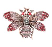 LALADEFIEE Vintage Bee Drop Oil Brooch for Women Chic Retro Insect Corsage Accessory Unique Delicate Design for Dresses Sweaters Hats and Bags Bright Colors