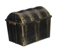 LALADEFIEE Vintage Decorative Treasure Chest Trinket Box Storage Chest Lid for Jewelry Watches Glasses for Pirate Theme Parties Halloween Events Compact Design