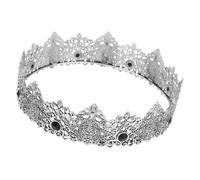 LALADEFIEE Vintage European Men's King Crown with Stone Design Royal Tiara for Weddings Proms Birthdays and Formal Parties Elegant Costume Accessory Inspired by Palace Style