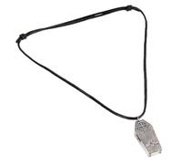 LALADEFIEE Vintage Gothic Coffin Necklace for Women, Dark Metal Cross Pendant Chain, Steampunk Retro Style Sweater Jewelry, Stylish Gothic Necklace for