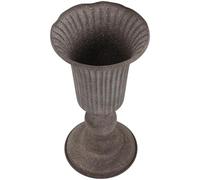 LALADEFIEE Vintage Iron Urn Planter for Home and Office Floral Arrangements, Decorative Flower Pot for Weddings and Garden Use