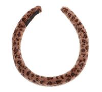 LALADEFIEE Vintage Leopard Print Plush Headband for Women Chic Fall Fashion Accessory Wide Comfortable Design for Hairstyles for Seasonal Outfits and Social Gatherings