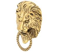 LALADEFIEE Vintage Lion Brooch Pin Men’S Clothing Accessory Retro Animal Lapel Pin Antique Gold for Jackets and Suits