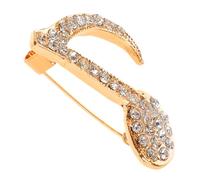 LALADEFIEE Vintage Musical Note Brooch Pin with Floral Accent Secure Alloy Lapel Pin for Music Lovers Stylish Retro Music Instrument Jewelry for Suits Shirts Backpacks