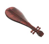 LALADEFIEE Vintage Pipa Shape Wooden Comb for Women Fine Tooth Hair Detangler Scalp Massage Tool Elegant Retro Style Hair Grooming Accessory Thoughtful gift for for for for for for Choice