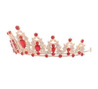 LALADEFIEE Vintage Rhinestone Wedding Crown for Bride Lightweight Comfortable Bridal Tiara Headband with Elegant Retro Design Eye Catching Glamour Hair Accessory for Weddings and Evening