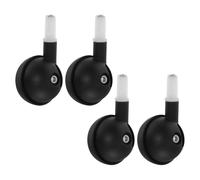 LALADEFIEE Walker Wheels Replacement 4Pcs Universal Silent Swivel Casters Plastic Wheels for Walkers Indoor Use