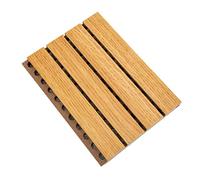LALADEFIEE Wall Soundproofing Acoustic Absorption Panel Wooden Sound Insulation Board for Interior Use High Density Soundproof Material for Ktv Studios and Offices Deep Color