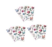 LALADEFIEE Waterproof 3d Butterfly Fake Stickers 9pcs Set Temporary Body Decals for Adults and Boys and Girls, Colorful Butterfly Decorations for Festival and Party Use