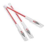 LALADEFIEE Waterproof Eyebrow Mapping Pens 3pcs Red Tattoo Mapping Pen for Microblading and Brow Tattoo Makeup