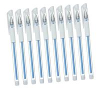 LALADEFIEE Waterproof Eyebrow Positioning Pens 10pcs Blue Body Marking Portable Skin Cosmetic Permanent Markers for Professional Makeup and Surgery Use