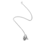 LALADEFIEE Western Cowboy Hat Pendant Necklace Alloy Metal Cowboy Charm Lightweight Country Accessory for Men Women Stylish Daily Wear Jewelry